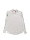 Max Mara Concealed-front Silk Shirt In Multi