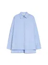 Max Mara Conero Oxford Long-sleeved Shirt In Blue