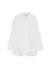Max Mara Conero Cotton Oxford Shirt In White