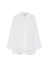 Max Mara Conero Cotton Oxford Shirt In White