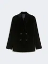 Max Mara Corduroy Blazer In Black