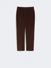 Max Mara Corduroy Trousers In Burgundy