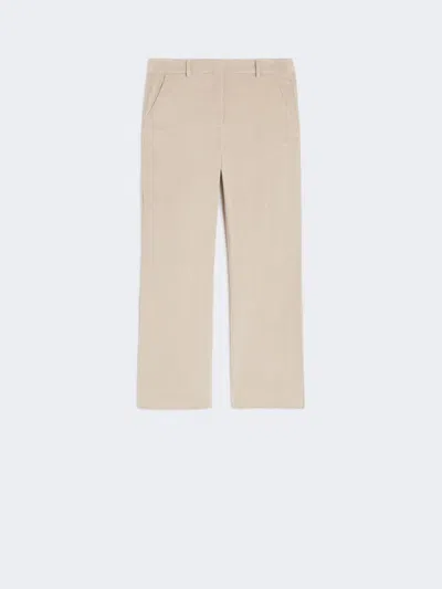 Max Mara Corduroy Trousers In Neutral