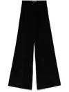 Max Mara Corduroy Palazzo Pants In Blue