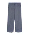 Max Mara Corfu Straight Casual Pants In Gray
