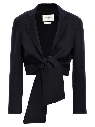 Max Mara Corone Jacket In Black