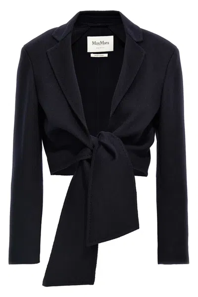Max Mara Corone Jacket In Blue