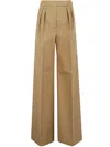 Max Mara Women's Corte Cotton Trousers In Brown