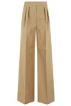 Max Mara Women's Corte Cotton Trousers In Cuoio
