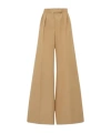 Max Mara Corte Pleated Casual Pants In Brown