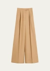 Max Mara Corte Pleated Casual Pants In Tobacco
