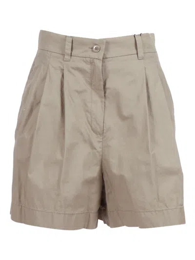 Max Mara Weekend Pantalone Corto Armonia In Brown