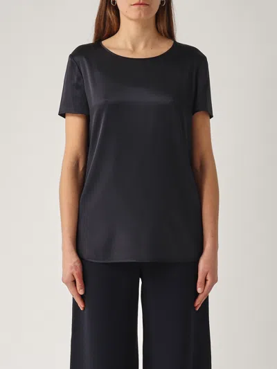 Max Mara Cortona Blouse In Blu Notte