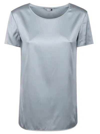 Max Mara Short Sleeve T-shirt In Blue
