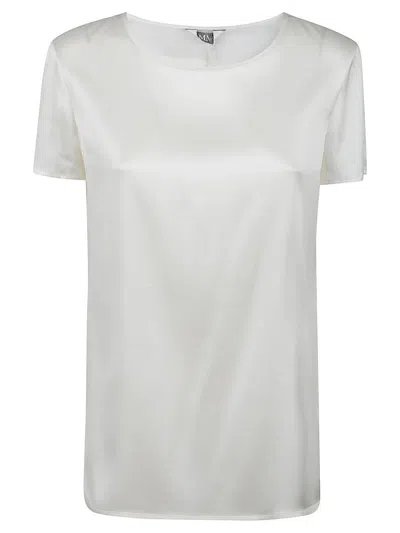 Max Mara Cortona Crewneck Short-sleeved T-shirt In White