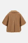 Max Mara Corvino Cape In Neutral