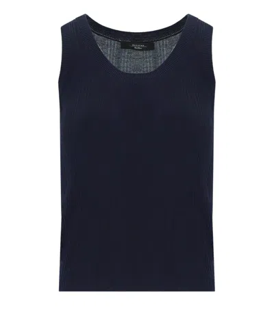 Max Mara Cose Blue Top