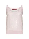 Max Mara Cosetta Sequin-details Tank Top In Pink