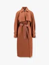 Max Mara Cosimo Oversize Wool Blend Coat With Water Repellent Effect In Brown