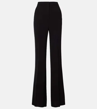 Max Mara Cosmo High-rise Cady Straight Pants In Black