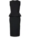 Max Mara Cosmos Midi Dress In Black
