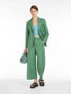 MAX MARA COTTON AND LINEN CANVAS BLAZER