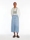Max Mara Cotton And Linen Canvas Shirt In White