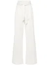 MAX MARA COTTON AND SILK BLEND TROUSERS