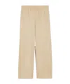 Max Mara Cotton And Silk Jersey Fleece Trousers In Multi