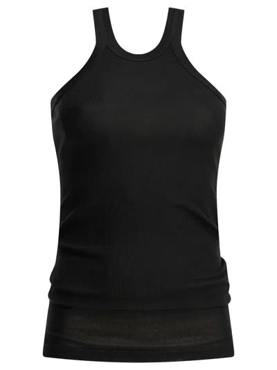 Max Mara Cotton And Silk Tank Top Tops Black
