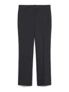 Max Mara Fatina Slim-fit Stretch Cotton And Viscose Trousers In Azul