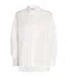 Max Mara Cotton Asymmetric Shirt In White