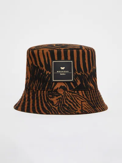 Max Mara Cotton Baseball Cap In Brown