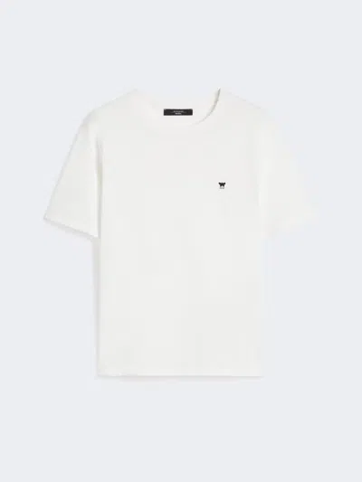 Max Mara Cotton Basic T-shirt In White