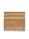 Max Mara Cotton Beach Towel In Brown