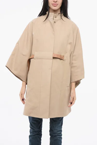 Max Mara Cotton Berto Cape With Belt