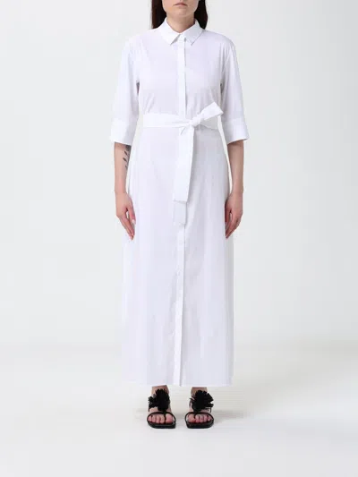 Max Mara Belted Button-down Maxi Dress In White