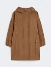 Max Mara Cotton-blend Faille Parka In Brown