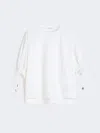 Max Mara Cotton-blend Jersey T-shirt In White