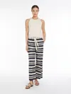 Max Mara Cotton-blend Jersey Top In Ivory