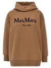 Max Mara Cotton Blend Oversized Sweatshirt In Brown