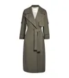 Max Mara Utrench Oversize Water Repellent Twill Trench Coat In Brown