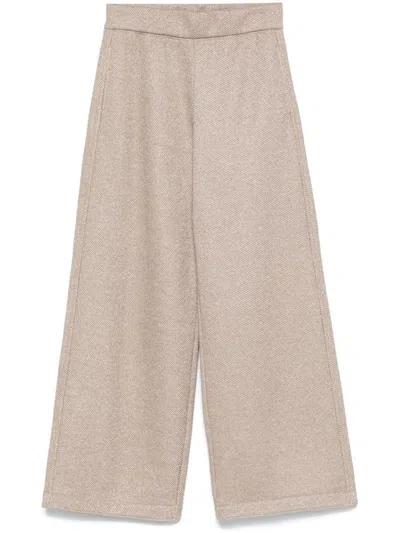 MAX MARA MAX MARA COTTON BLEND TROUSERS