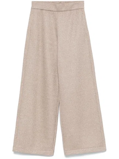 MAX MARA MAX MARA COTTON BLEND TROUSERS
