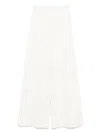 Max Mara High-waisted Wide-leg Trouser Side Pockets In White