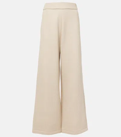 MAX MARA COTTON-BLEND WIDE-LEG PANTS
