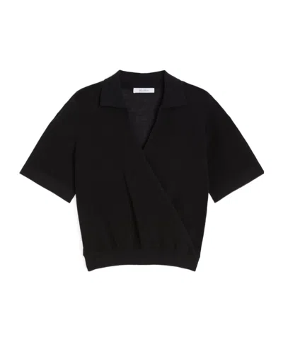 Max Mara Cotton-blend Yarn Jumper In Black