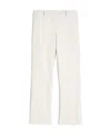 Max Mara Cotton Blended Casual Pants In White