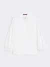 Max Mara Lantern-sleeve Blouse In White