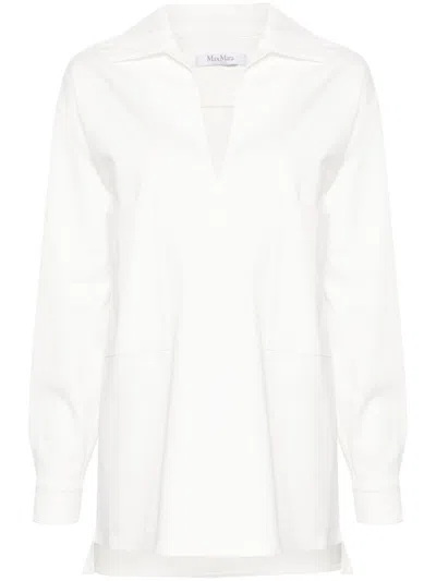 Max Mara Cotton Blouse In White